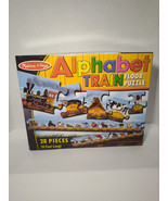Melissa &amp; Doug Animal Alphabet Train Floor Puzzle Long 28 Pieces Complete - €11,20 EUR