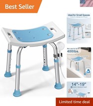 Durable 400 lbs Shower Stool, Adjustable &amp; Lightweight with Anti-Slip Cu... - €34,95 EUR