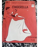 Vtg RARE Cinderella 1948 Disney Movie Sheet Music Book -6 Songs - £51.11 GBP
