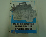 1983 Mack Camions Six Cylindre 6 Cyl Moteur Tune Dessus Spécifications M... - $17.45