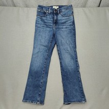 Madewell Womens Mid Rise Blue Medium Wash Cali Demi-Boot Denim Jeans Siz... - £27.53 GBP