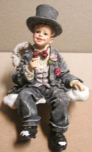 Boyds Bears &amp; Friends Tuxworth J Angelman Shelf Sitter Groom Faerie 1998 - £8.61 GBP