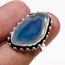 Purple Botswana Agate Gemstone Handmade Fashion Jewelry Adjustable Ring SA 6736 - £4.78 GBP