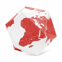 Here The Personal 3 Dimensional Globe by Countries Red (Small) - Palomar - £23.32 GBP