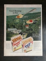 Vintage 1953 Rice Chex &amp; Wheat Chex Cereal Full Page Original Ad 1221 - £5.22 GBP