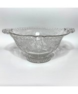 Fostoria Etched Crystal Romance Clear Serving Bowl - $645.87 MXN