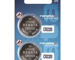 Renata CR2320 Batteries - 3V Lithium Coin Cell 2320 Battery (100 Count) - £4.24 GBP+