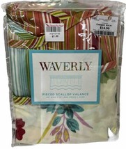 Waverly Bliss-Clover Pieced Scallop Rod Pocket Valance 60&quot; X 16” NWT - £19.48 GBP