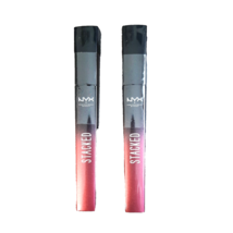LOT OF 2 NYX STACKED Mascara BLACK Sealed - $12.86