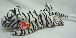 Vintage Ty Beanie Baby Blizzard The White Tiger 8&quot; Plush Stuffed Animal Toy New - £12.85 GBP