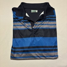 Ben Hogan Performance Golf Polo Shirt Men’s Size 2XL Blue Striped Embroi... - $13.99