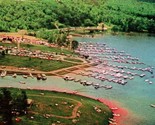 Vtg Chrome Postcard Raystown Lake Pennsylvania PA Aerial View of Marina UNP - $3.91