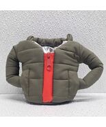 Puffin Winter Puffer Jacket Coat Beverage Koozie Sleeve Olive Green  - €9,21 EUR