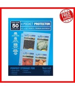 50 Pack Heavy-Duty 4 Pocket Seed Storage Protectors - Fits Standard Binders - $495.41 MXN