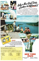New York État Tourisme Vacationlands Revue Annonce Imprimé Design Publicité - £23.44 GBP