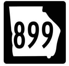 Georgia State Route 899 Sticker R4102 Highway Sign Road Sign Decal - $1.45+