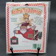 New Sealed Vintage 1995 Wire Whimsy Needlepoint Holiday Christmas Flying... - $7.42