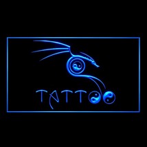 100091B Tattoo Artistic Valentine Ying Yang RockStyle Angel Tools LED Light Sign - £17.85 GBP