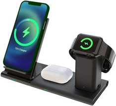 3 in 1 Wireless Charging Station Compatible With Apple Watch, AirPods Pro/2 - £23.26 GBP