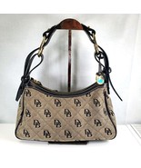 Vintage Dooney &amp; Bourke Signature Print Jacquard Shoulder Handbag Purse - €121,41 EUR