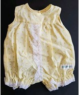Vintage 1983 Cabbage Patch Kids Yellow Rosebud Bubble Romper Snuggle Sui... - $66.33 CAD