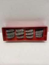 Pier 1 Imports Beaded Napkin Rings Set of 4 Silver In Gift Box - $12.37