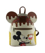 WDW Disney Loungefly Mickey Mouse Ice Cream Mini Backpack Waffle Cone - £36.34 GBP