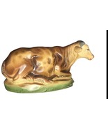 Vintage Paper Mache Cow For Nativity Marked Japan - $13.86