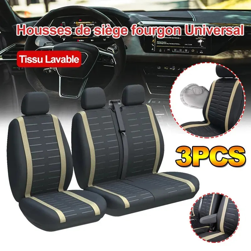 2+1 Van Seat Covers Protective Auto Seat For Nissan Primastar For VW Cad... - £21.89 GBP+