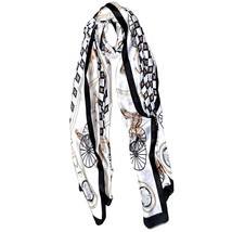 VhoMes New Silk Feeling Scarf 35&quot;x70&quot; Satin Super Long Large Rectangle Shawl Wra - £10.35 GBP