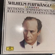 Beethoven: Symphonies 7 &amp; 8: Wilhelm Furtwangler &amp; Berliner Phil. (CD, 1985) - £6.65 GBP