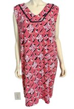 Talbots Women Petites Sleeveless Shift Dress Pink, Coral 3X - $31.34