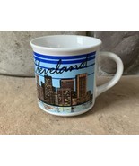 Vintage Mug Cleveland City Skyline Terminal Tower Public Square Excellent - £14.59 GBP