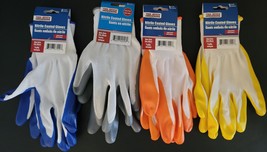 GRIP GLOVES Nitrile Palm Textured Grip &amp; Fabric One-Size-Fits-Most, Select Color - £2.78 GBP