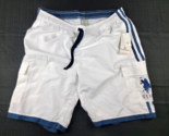 U.S. Polo ASSN. Since 1890 Men&#39;s Swimsuit Shorts White Size 2X New w/Tags - £15.56 GBP