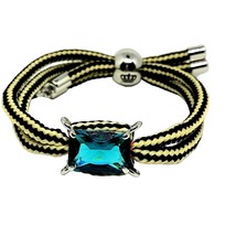 Juicy Couture Turquoise Blue Glass Cord Bracelet - £17.85 GBP
