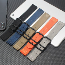 18mm 20mm 22mm 24mm Ballistic Durable Military Nylon Wrist Watch Band Strap - £6.72 GBP