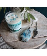 Inner Peace Candle and Crazy Lace Agate Stone Meditation Set with Angel ... - $1,120.02 MXN