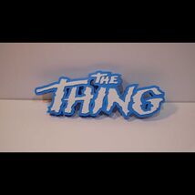 THE THING 3D Shelf/Wall Sign  1982 Sci-Fi Horror Memorabilia with Iconic... - $22.99