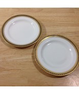 Antique Spode Copeland Majestic 2 Bread Butter Plates Gold Cobalt Chain ... - $63.89 CAD