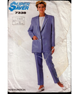 Simplicity 7338 Easy-to-Sew Trousers, Pullover Top and Unlined Jacket 1986 - £3.12 GBP