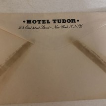 Vintage Hotel Tudor Envelope New York New York Box4 - $5.93