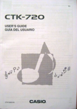 Casio CTK-720 Electronic Keyboard Original Owner&#39;s Manual Book User Guide En Sp. - $34.64