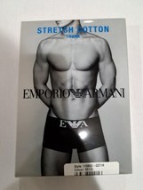 Emporio Armani Stretch Cotton Trunk,  Small, Black - $18.37