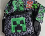 New Minecraft 5-Piece 16 in Backpack &amp; Lunch Bag Set - £14.02 GBP