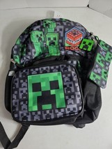 New Minecraft 5-Piece 16 in Backpack &amp; Lunch Bag Set - £13.99 GBP