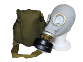 New Vintage 1980s Red Army Gas Mask Communist Soviet Era with filter &amp; b... - £19.66 GBP