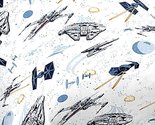 Star Wars Millennium Falcon Flight Twin Bed Sheet Set Fitted and Flat Sh... - $34.99