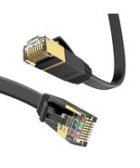 LEKVKM Cat 6 Ethernet Cable 25ft High Speed RJ45 Flat White LAN Cable - $185.83 MXN