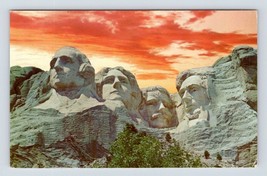 Mount Rushmore Monument Black Hills South Dakota SD Chrome Postcard M5 - $3.33